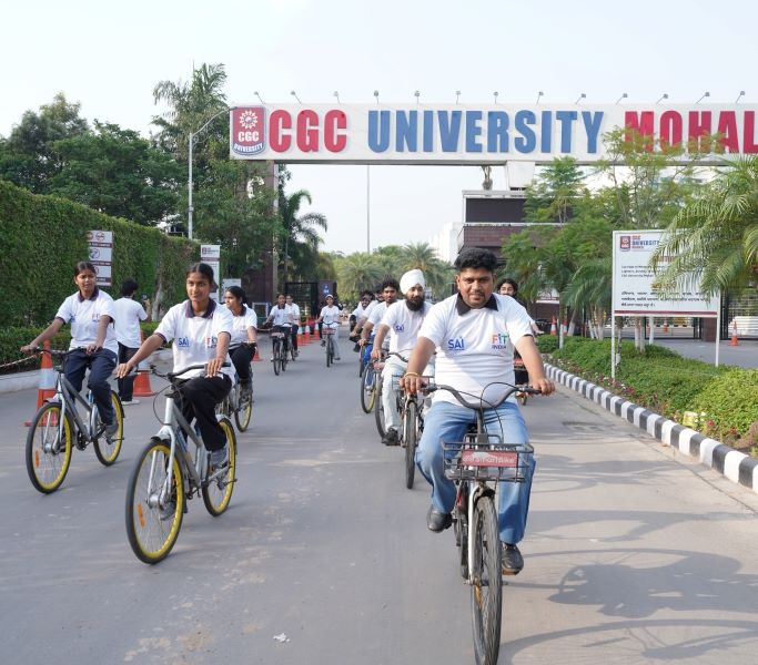 CGC University, Mohali Celebrates World Bicycle Day 2026 in Collaboration with the Sports Authority of India